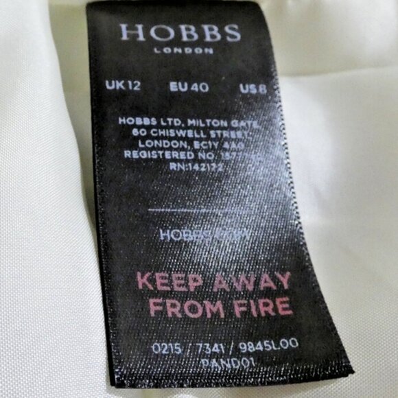 Hobbs Wool blend Plaid Skirt Size 8 Gray Floral London UK British NWT - Picture 5 of 7